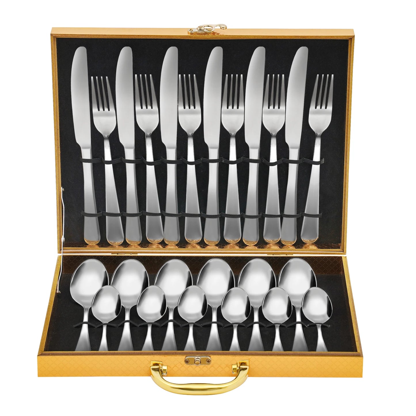 90Pcs Stainless Steel Flatware