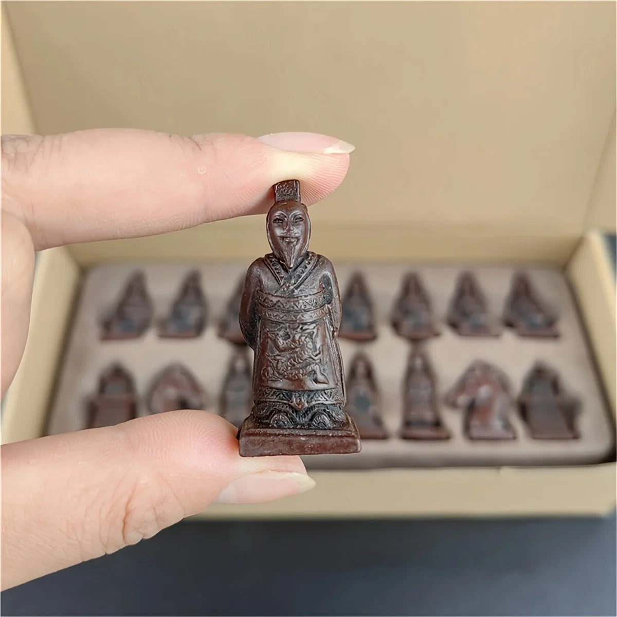 Small Terra Cotta Warriors Chess Set