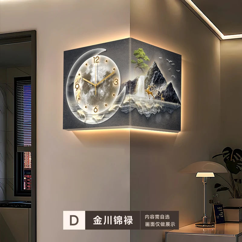 Led Luxury Art Mural Wall Clock