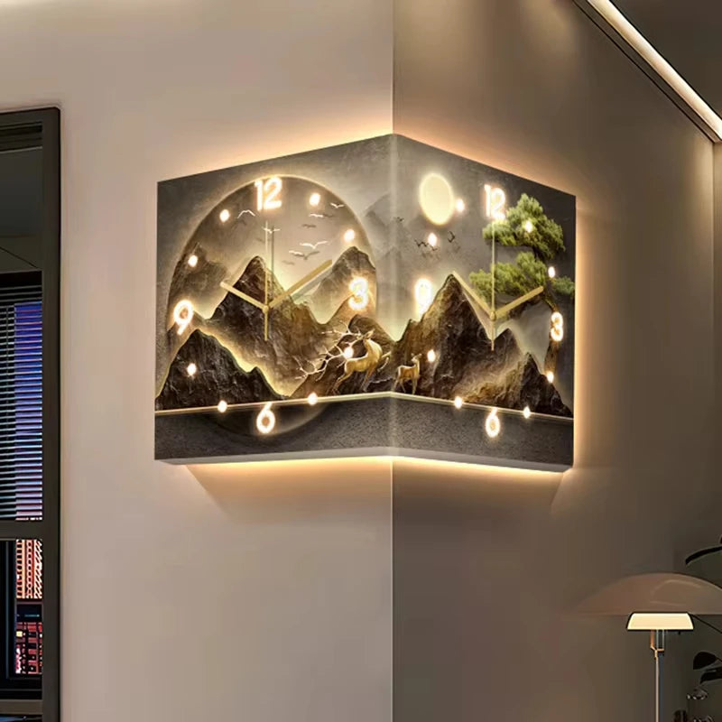 Led Luxury Art Mural Wall Clock