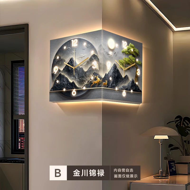 Led Luxury Art Mural Wall Clock