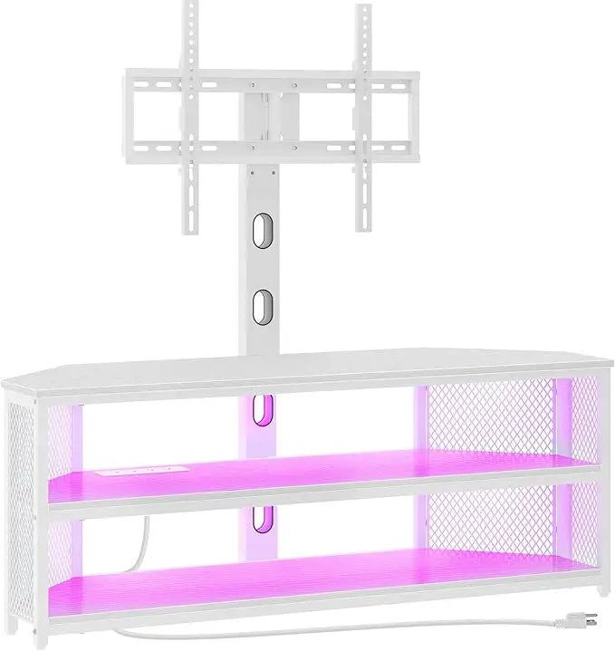 TV, Entertainment Center with LED Lights