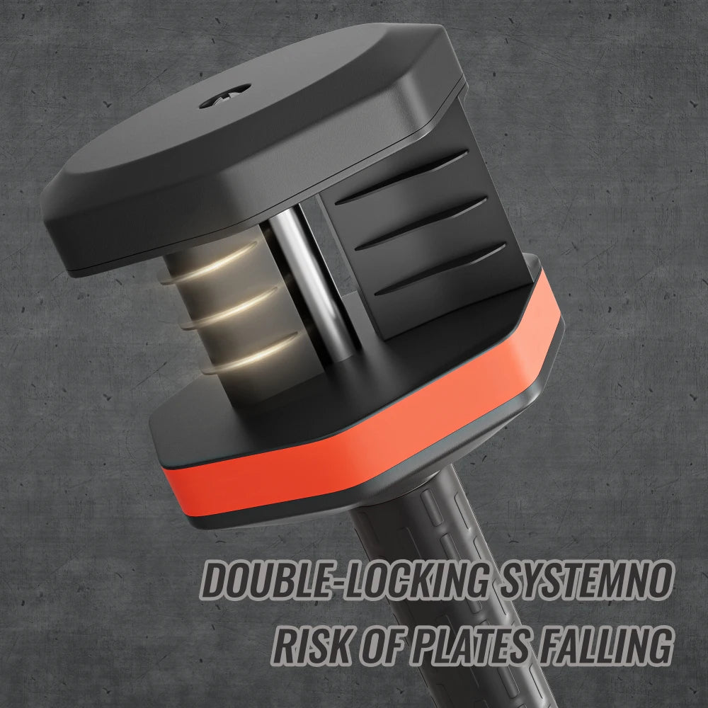 5 in 1 Single Adjustable Dumbbell with Anti-Slip Metal Handle