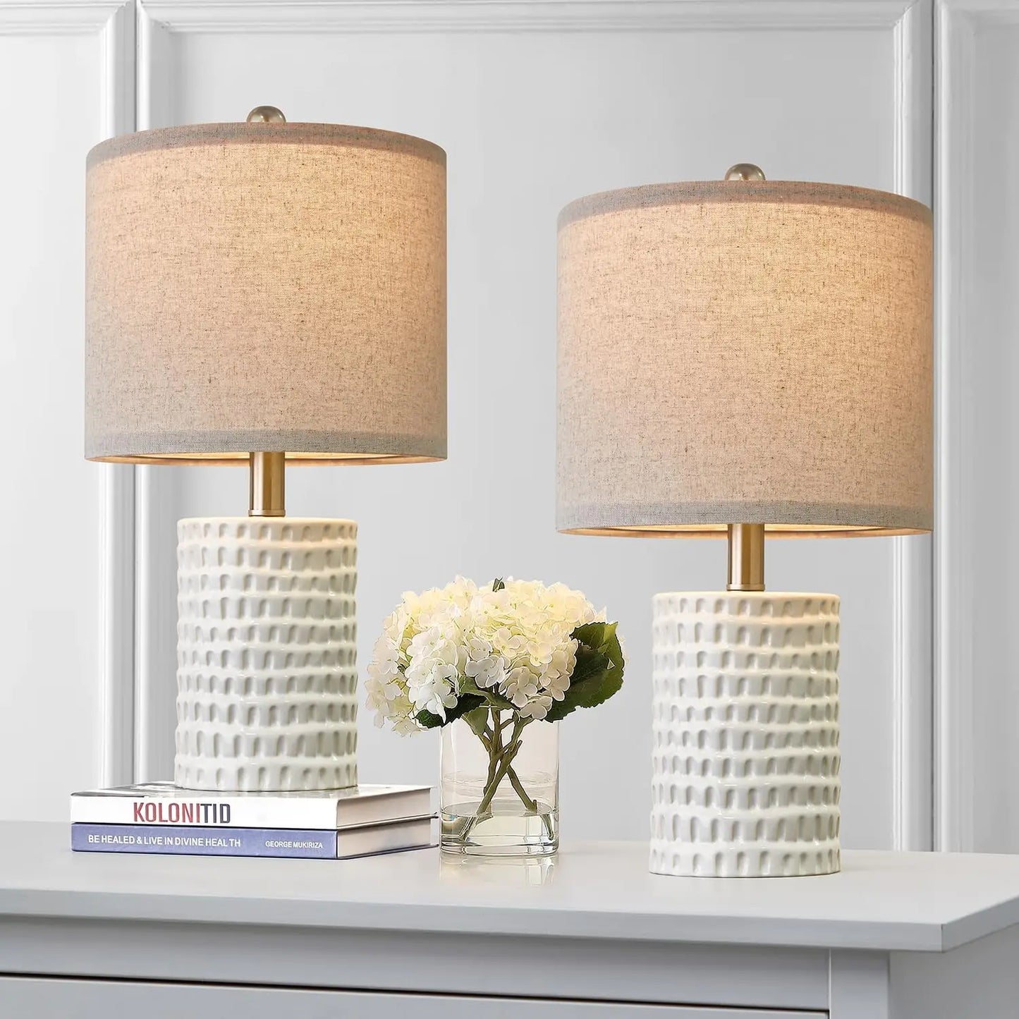 Modern Ceramic Table Lamp Set