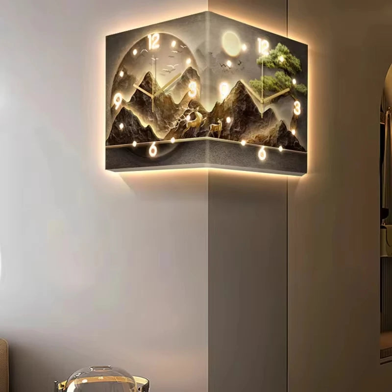 Led Luxury Art Mural Wall Clock