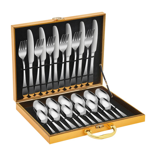 90Pcs Stainless Steel Flatware