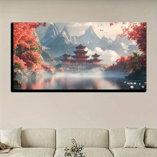 Lake View Modern Canvas Artwork
