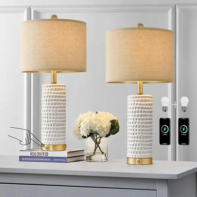 Modern Ceramic Table Lamp Set