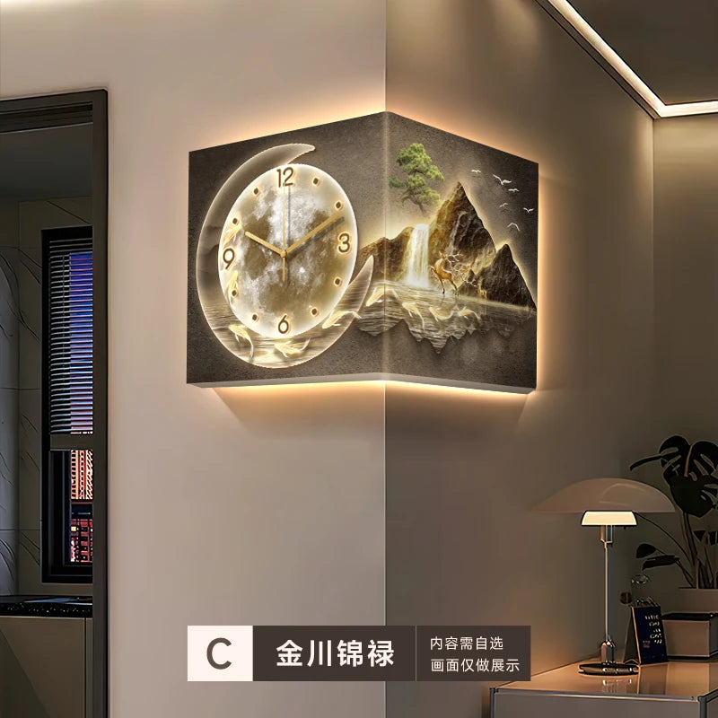 Led Luxury Art Mural Wall Clock