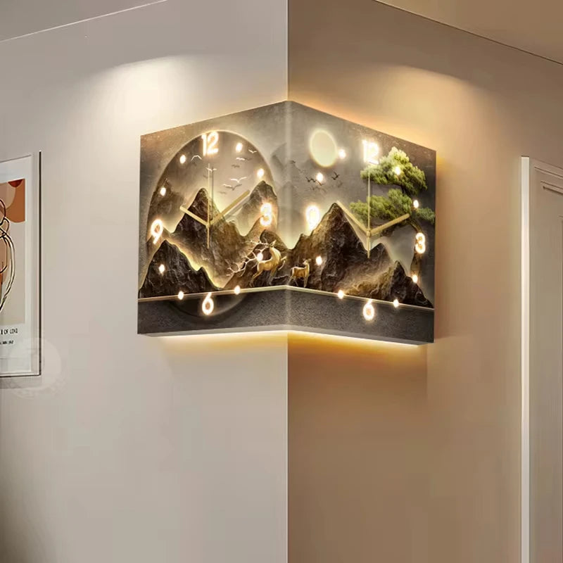 Led Luxury Art Mural Wall Clock