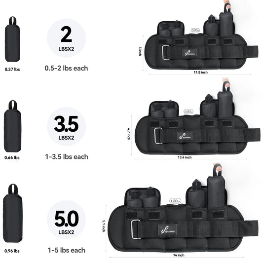 Adjustable Wrist and Ankle Weights