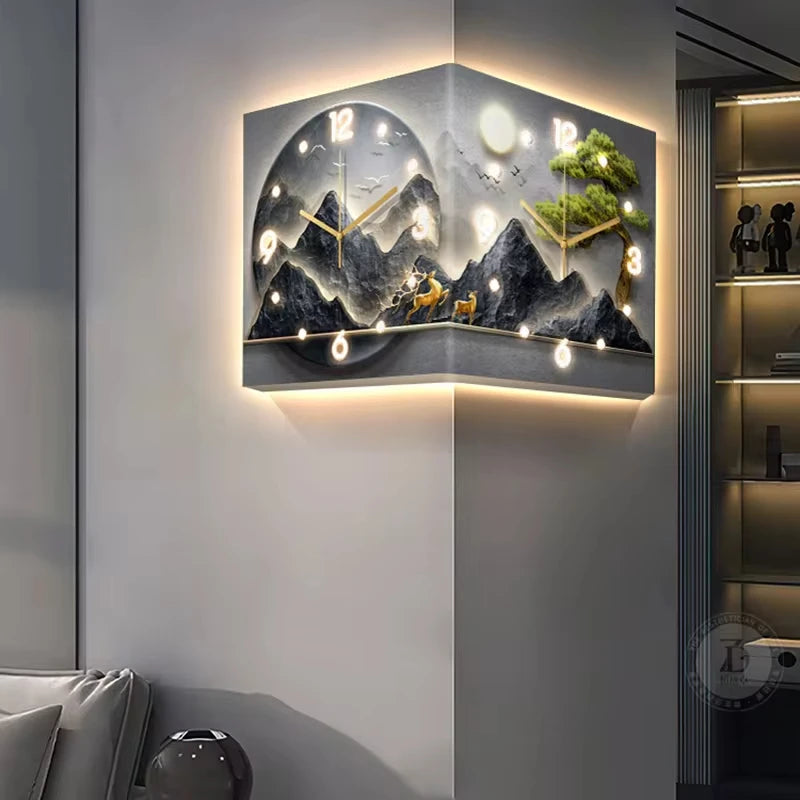 Led Luxury Art Mural Wall Clock
