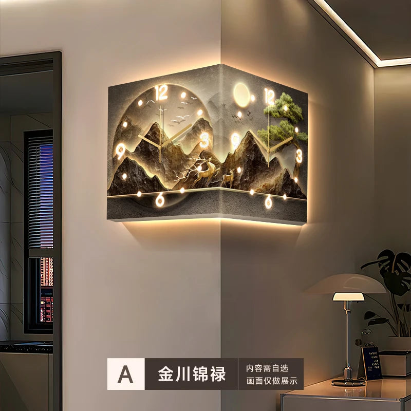 Led Luxury Art Mural Wall Clock