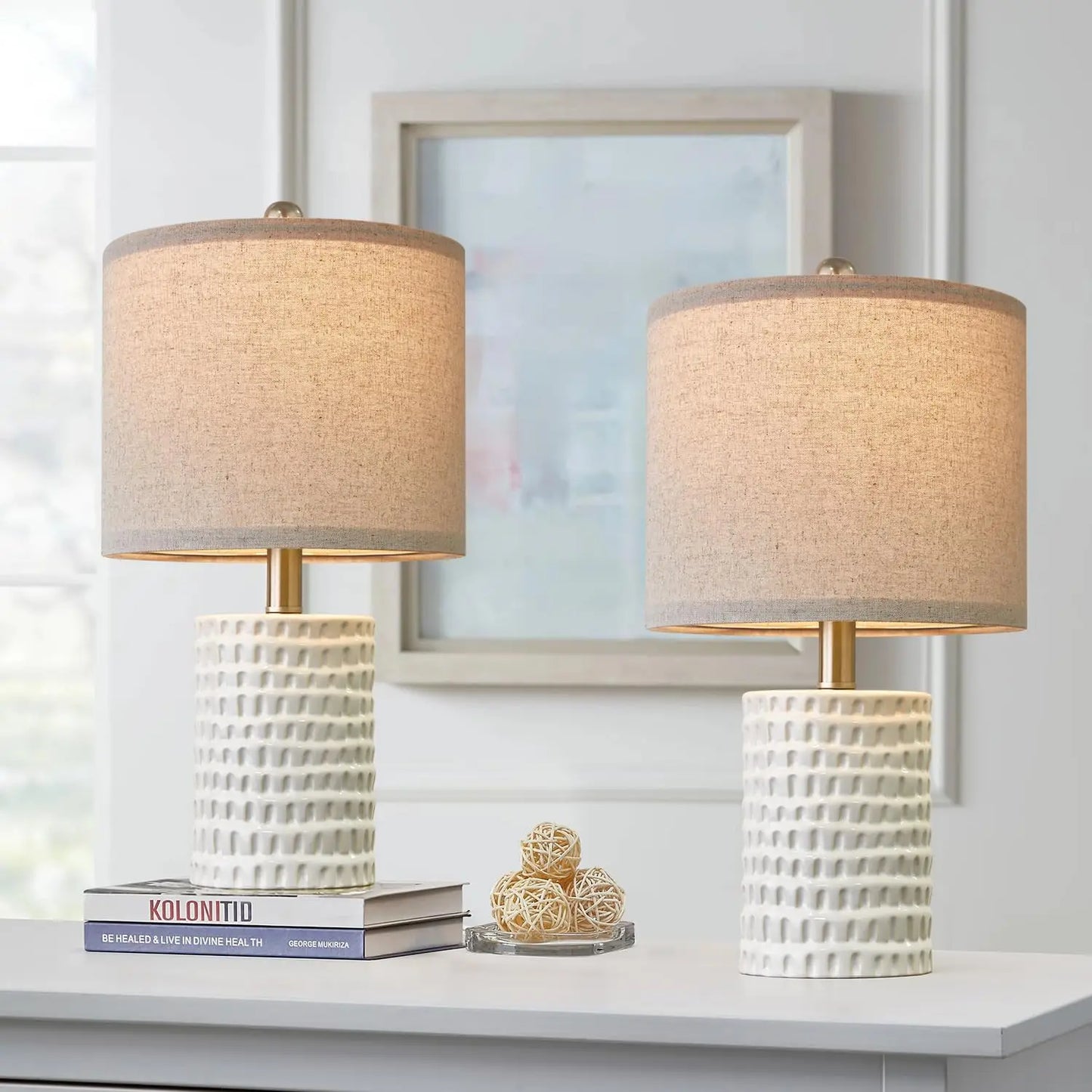Modern Ceramic Table Lamp Set