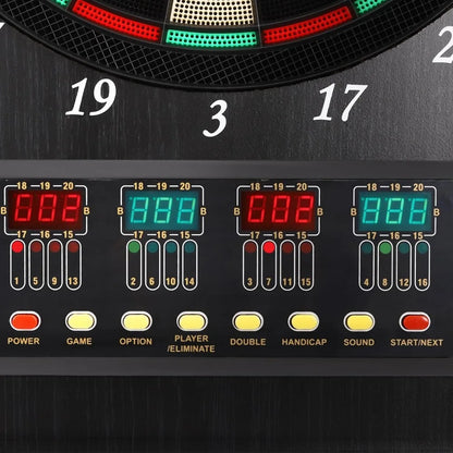 Dartboard Cabinet Set with Electronic Scoreboard