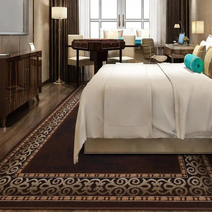 Bordered Modern Indoor Area Rug