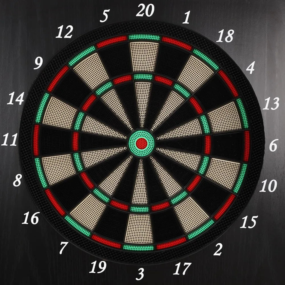 Dartboard Cabinet Set with Electronic Scoreboard