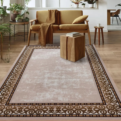 Bordered Modern Indoor Area Rug