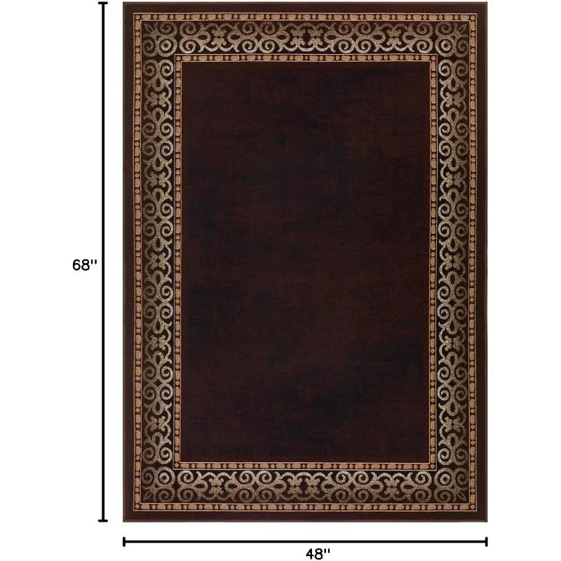 Bordered Modern Indoor Area Rug