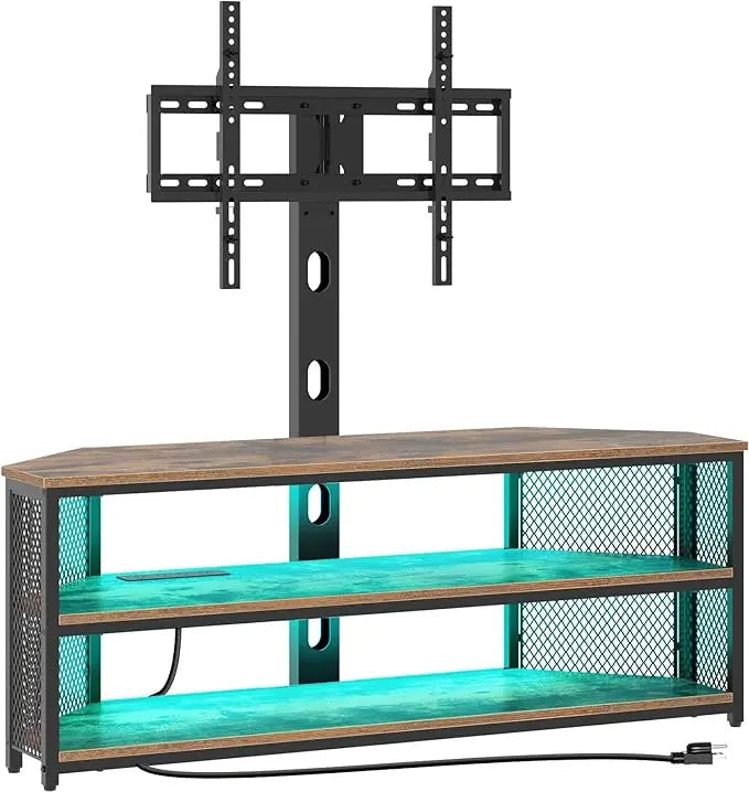 TV, Entertainment Center with LED Lights