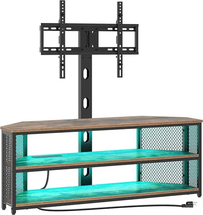 TV, Entertainment Center with LED Lights
