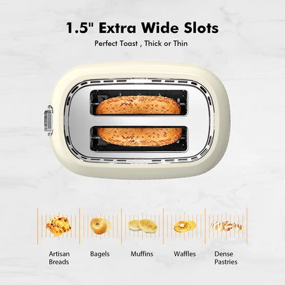 Extra Wide Slot 2 Slice Toaster