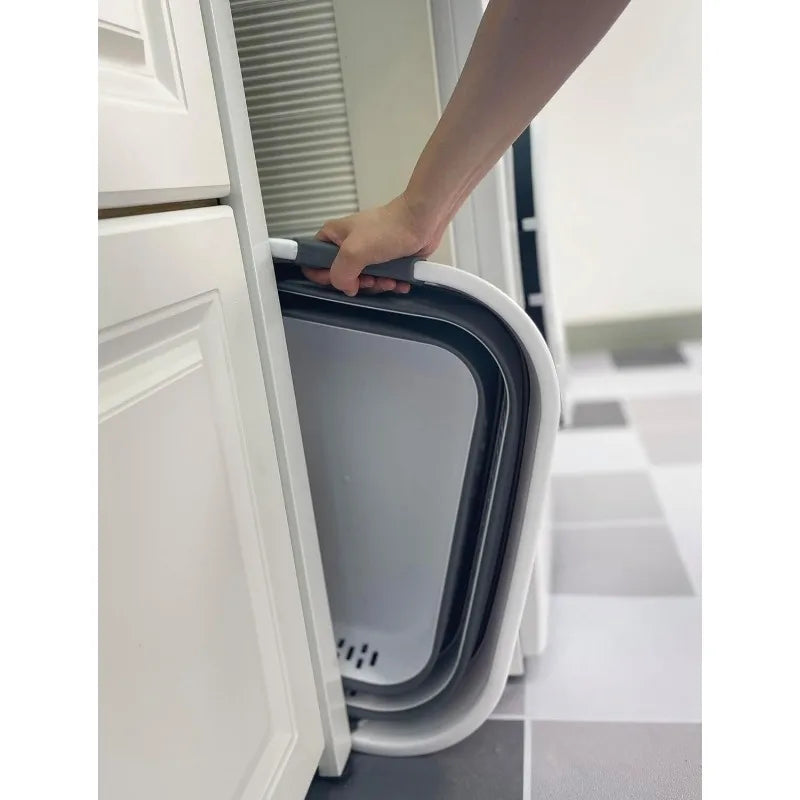 10.5 Gallon Collapsible Plastic Laundry Basket