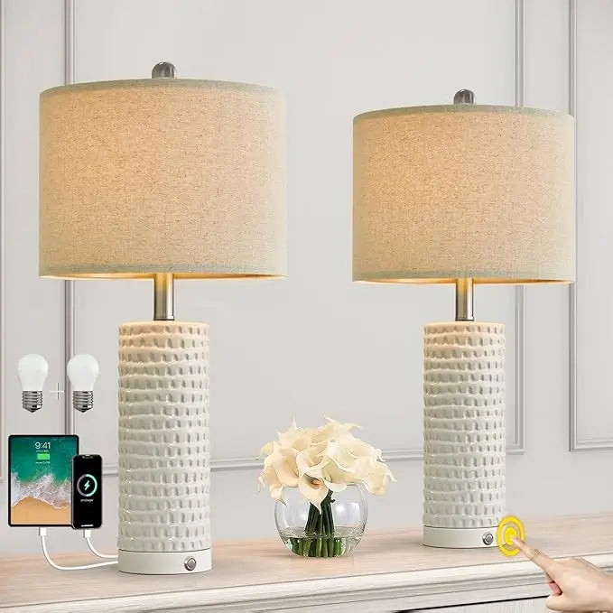 Modern Ceramic Table Lamp Set
