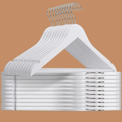 30 Pack Vintage Wooden Coat Hangers