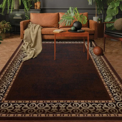 Bordered Modern Indoor Area Rug
