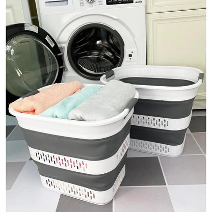 10.5 Gallon Collapsible Plastic Laundry Basket