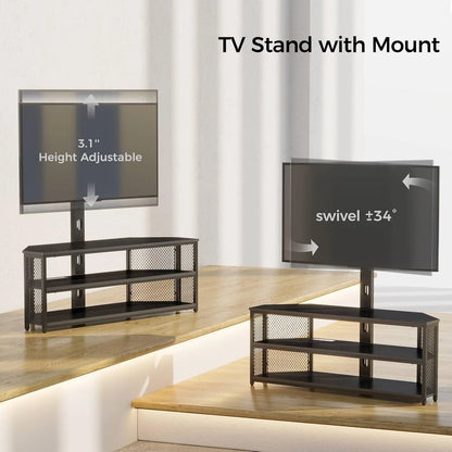 TV, Entertainment Center with LED Lights