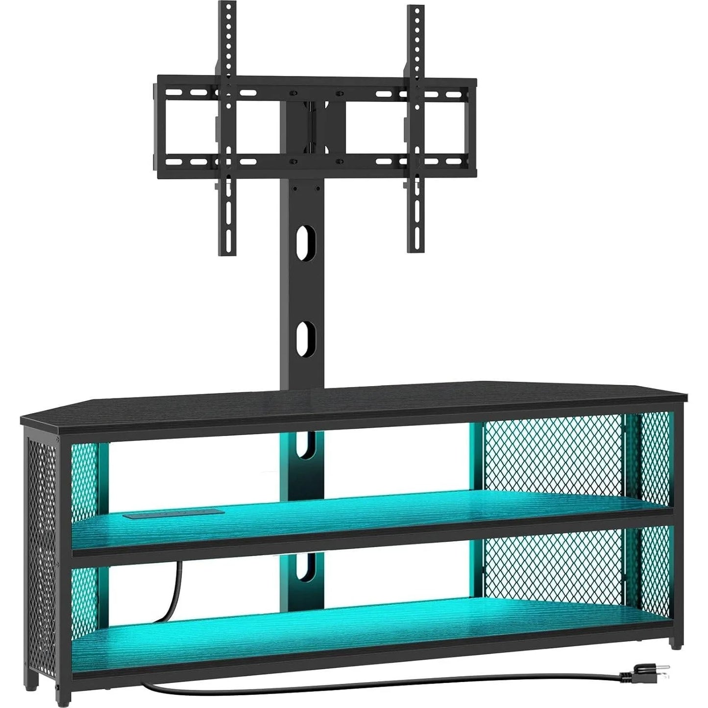 TV, Entertainment Center with LED Lights